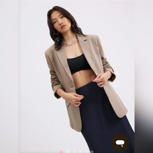 NWT Love Bonito RuchedReady® Rachel Blazer Size 6 In Clay - Picture 1 of 9